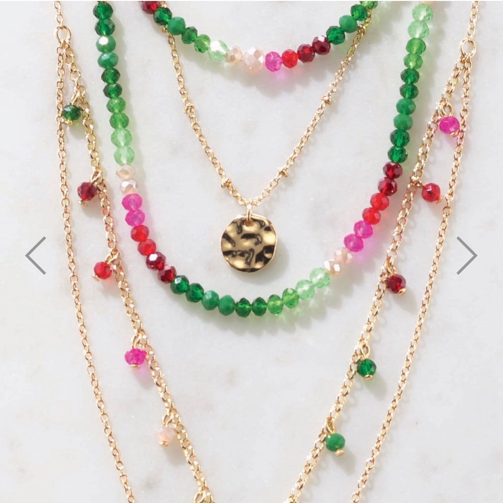 AVON Studio 1886 Tropical Watermelon Necklace & Earring Gift Set. New in Box.